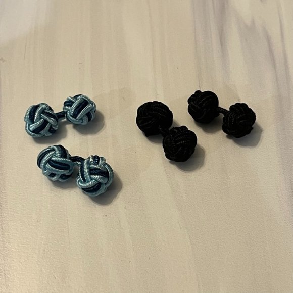 Other - Cloth knot cufflinks, set of 2